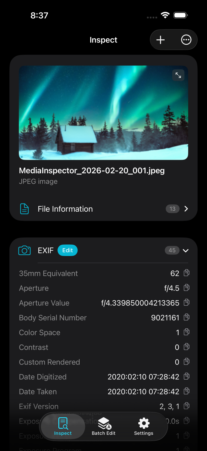 Metadata View